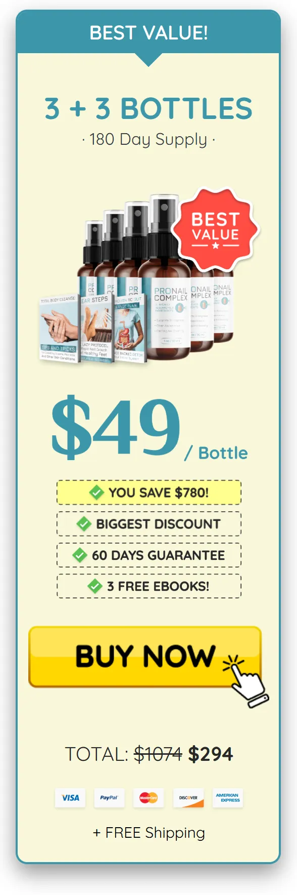 ProNail Complex-6 bottle price