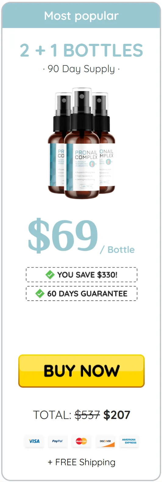 ProNail Complex-3 bottle price